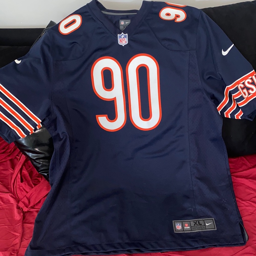 Nike Chicago Bears #90 Navy Blue Football Jersey